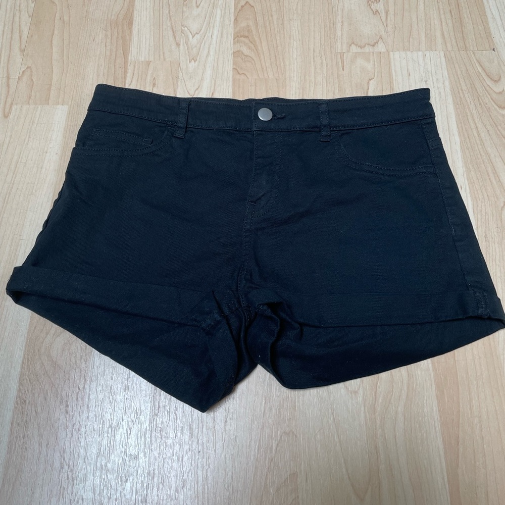H&M Mid-rise Stretch Denim Shorts